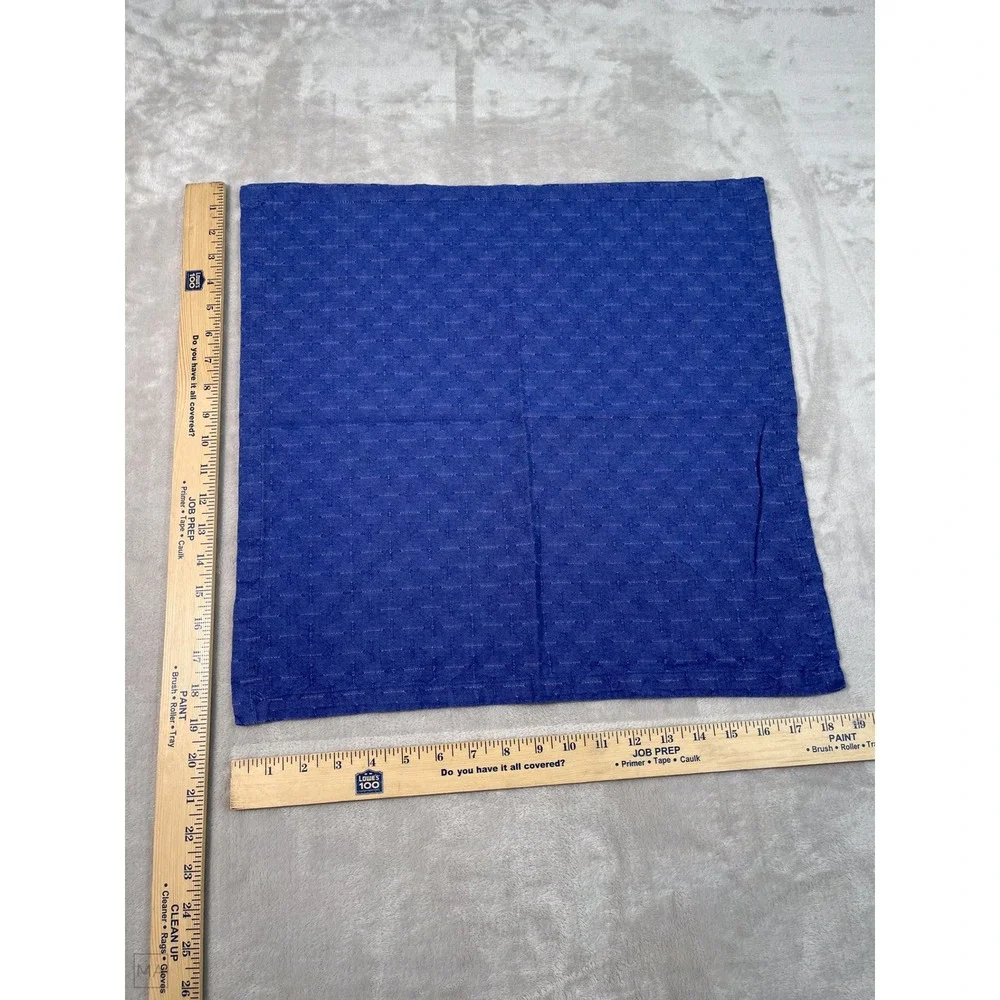 Set Of 6: Crate And Barrel Cloth Lamont Napkin Cobalt Blue